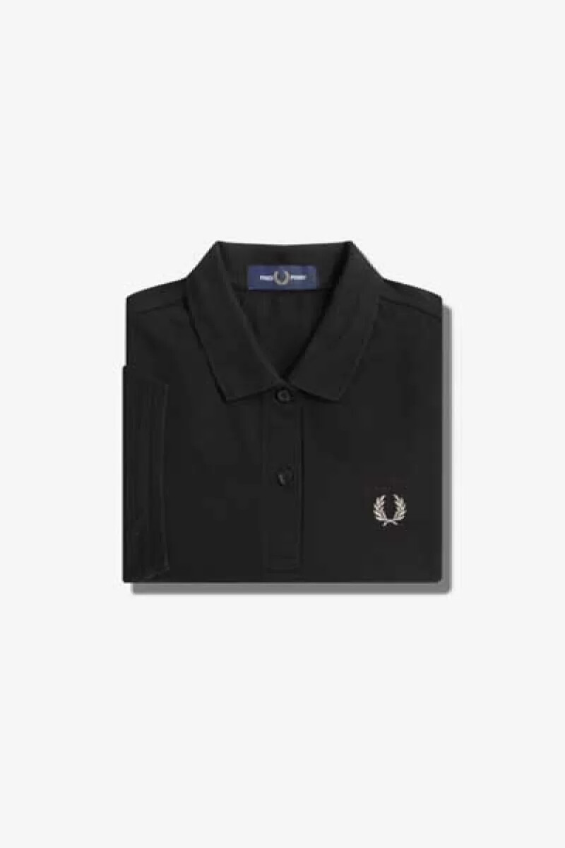 fred perry g6000 damenhemd schwarz warmgrau