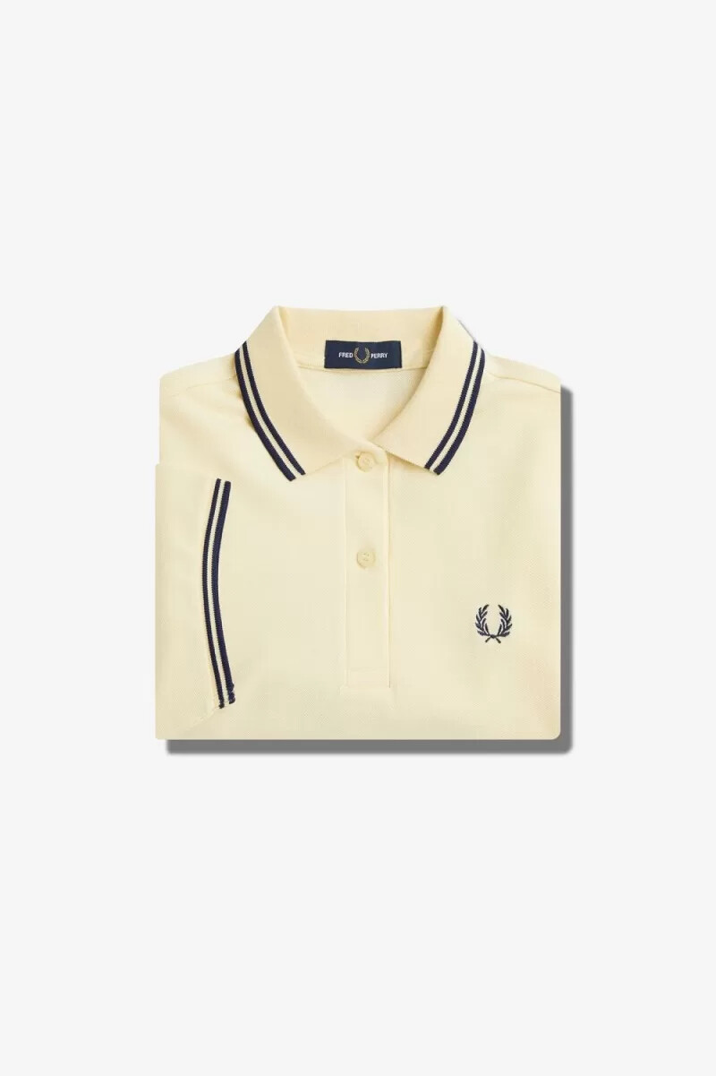 fred perry g3600 damenhemd aqua cream french navy