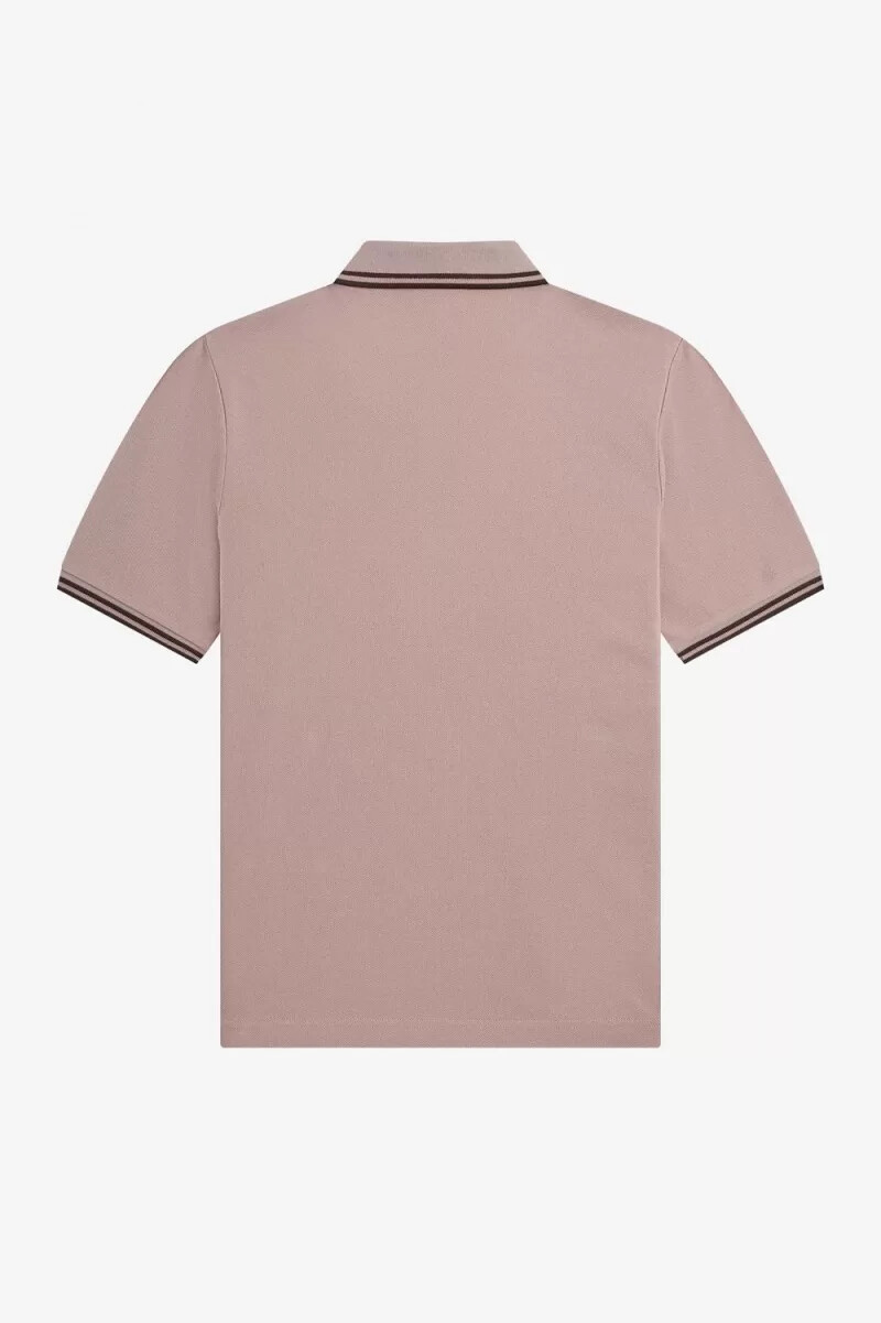 fred perry g3600 damenhemd dunkelrosa gebrannter tabak