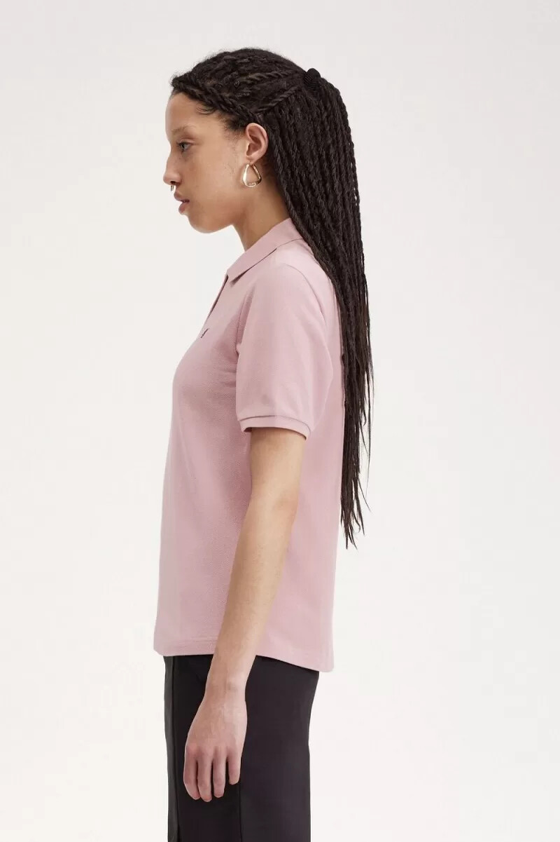 fred perry g6000 damenhemd altrosa französischblau