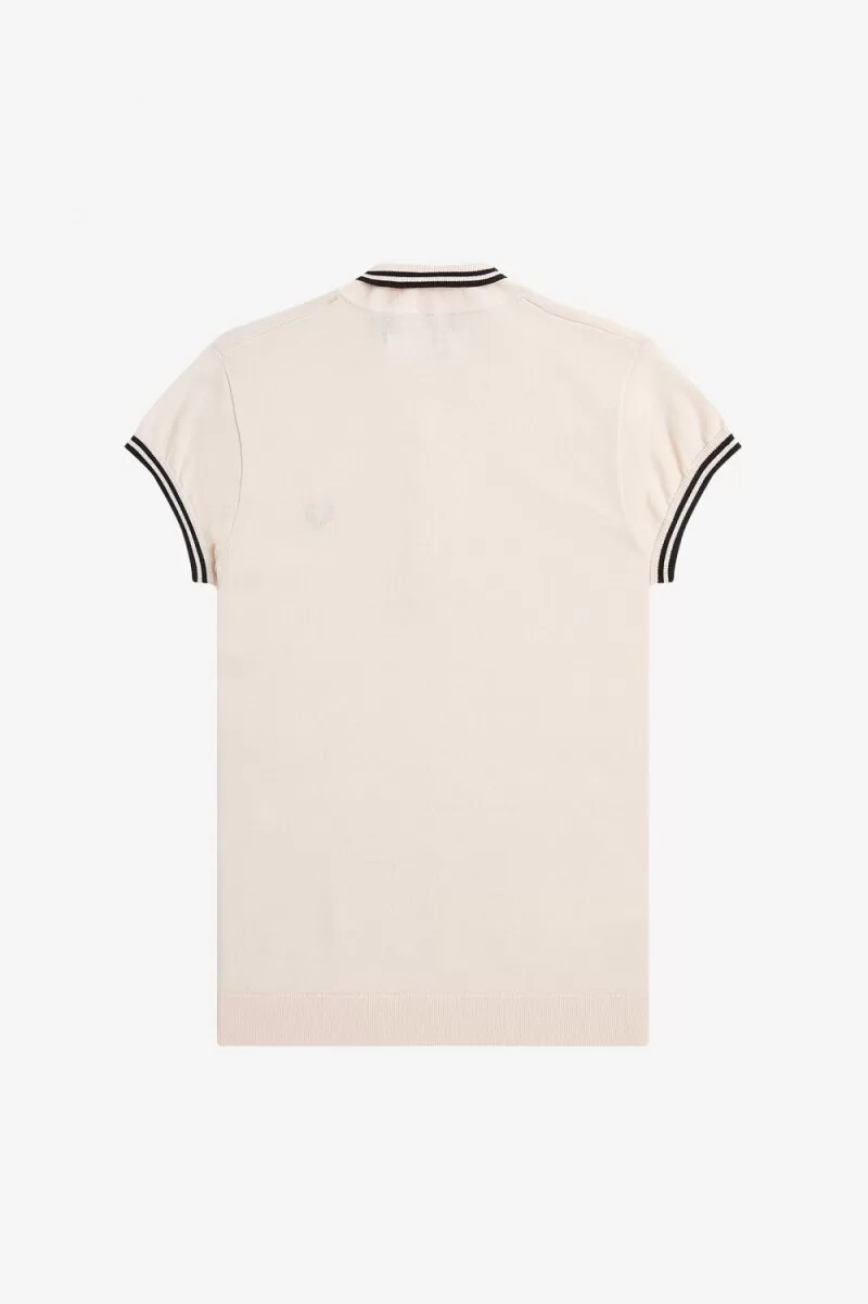 fred perry strickbluse für damen milchrosa