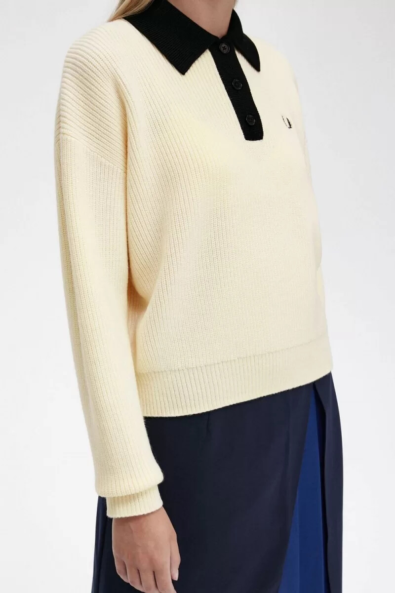 fred perry strickbluse für damen beige