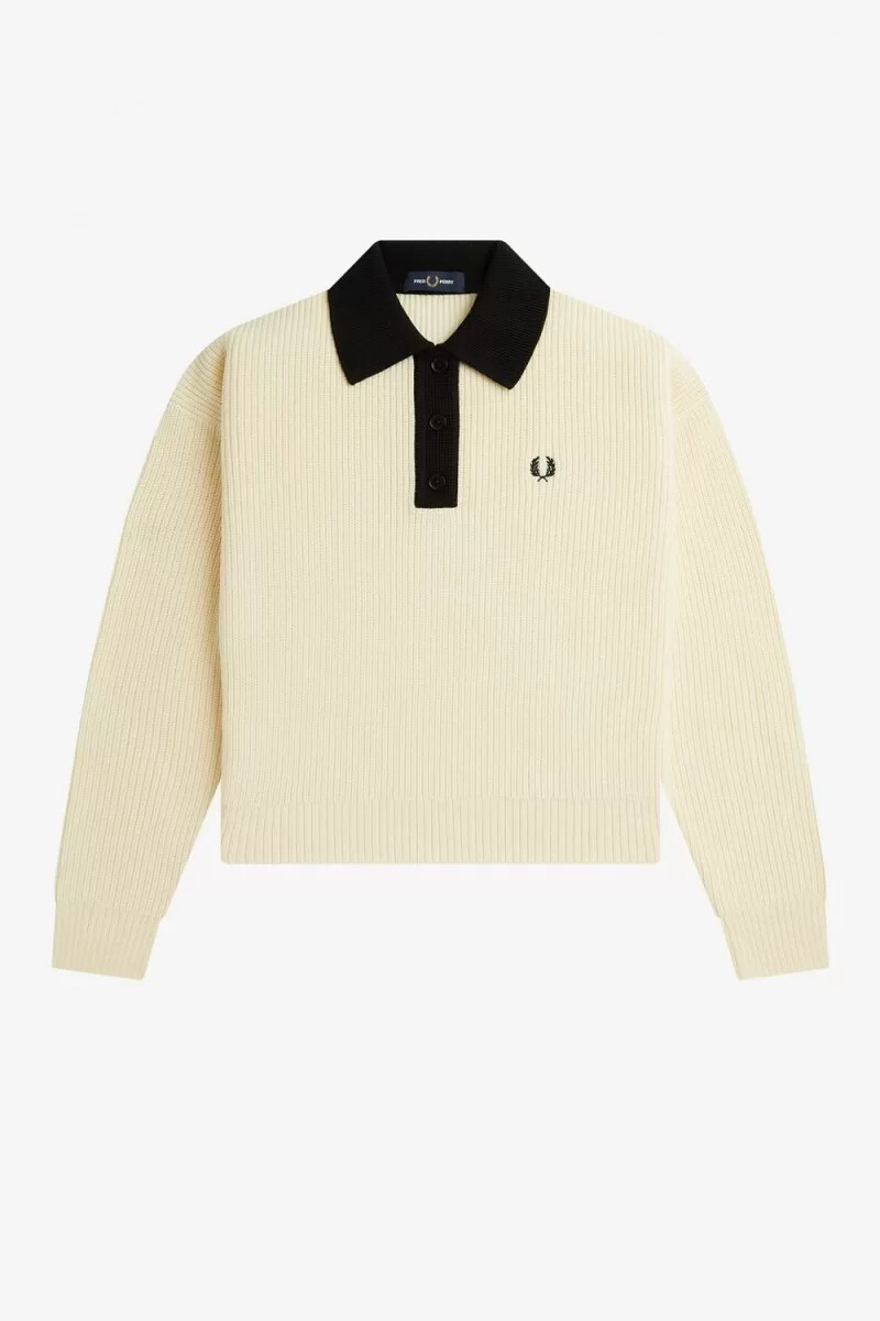 fred perry strickbluse für damen beige