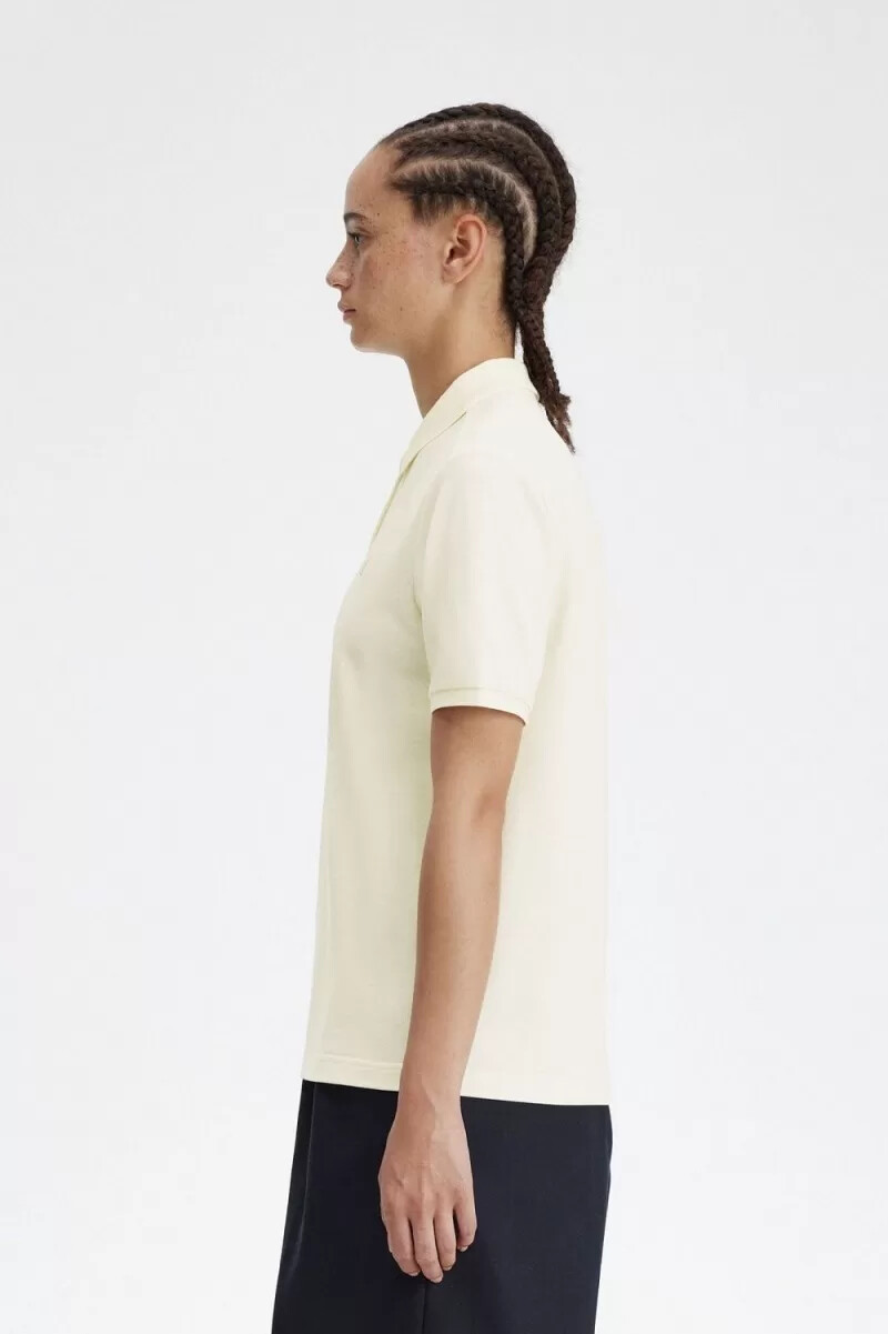 fred perry g6000 damenhemd beige haferflocken