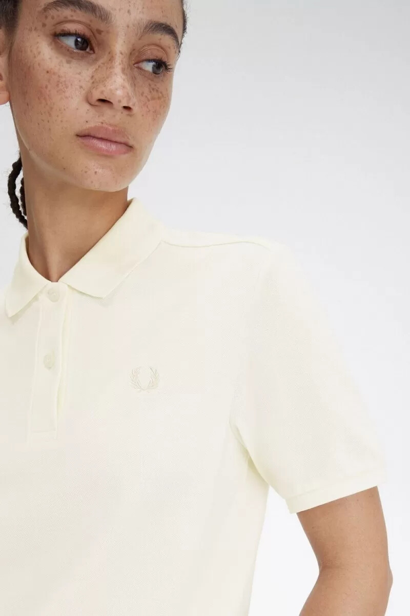 fred perry g6000 damenhemd beige haferflocken