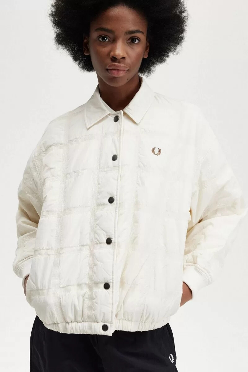 fred perry steppjacke für damen beige