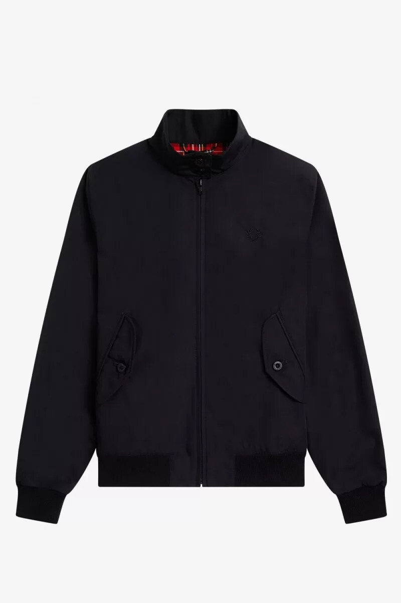 fred perry harrington damenjacken schwarz