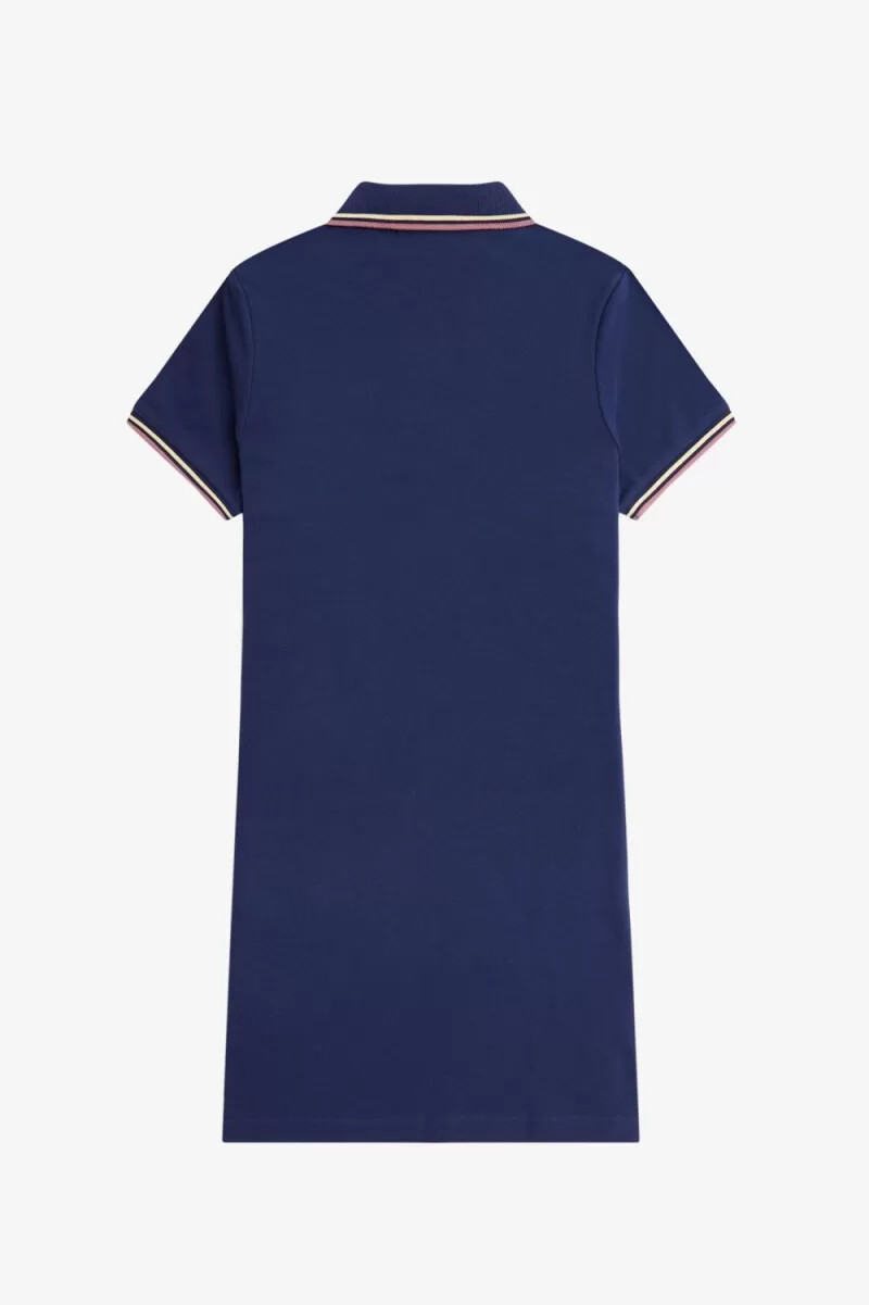 fred perry twin tipped shirt damenkleid französisch marine