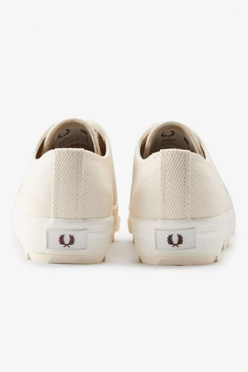 fred perry newstead damen-sneaker beige whisky braun