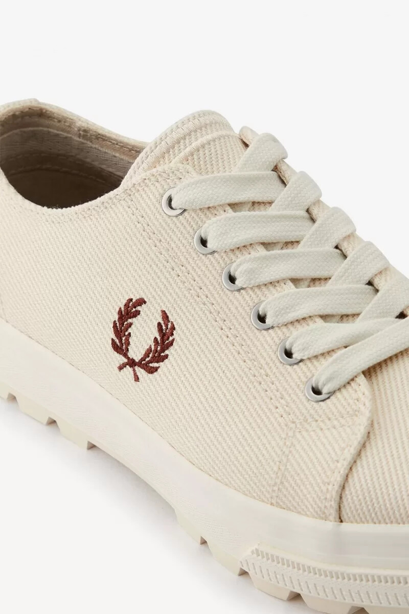 fred perry newstead damen-sneaker beige whisky braun