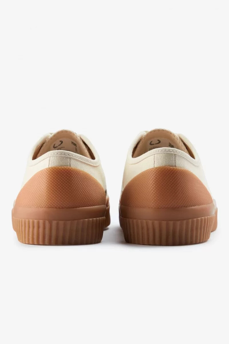 fred perry low hughes damen-sneaker beige hellbeige