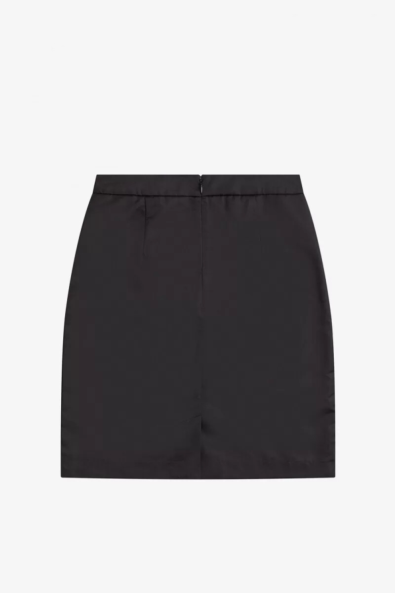 fred perry damenröcke mit reißverschlussdetails schwarz
