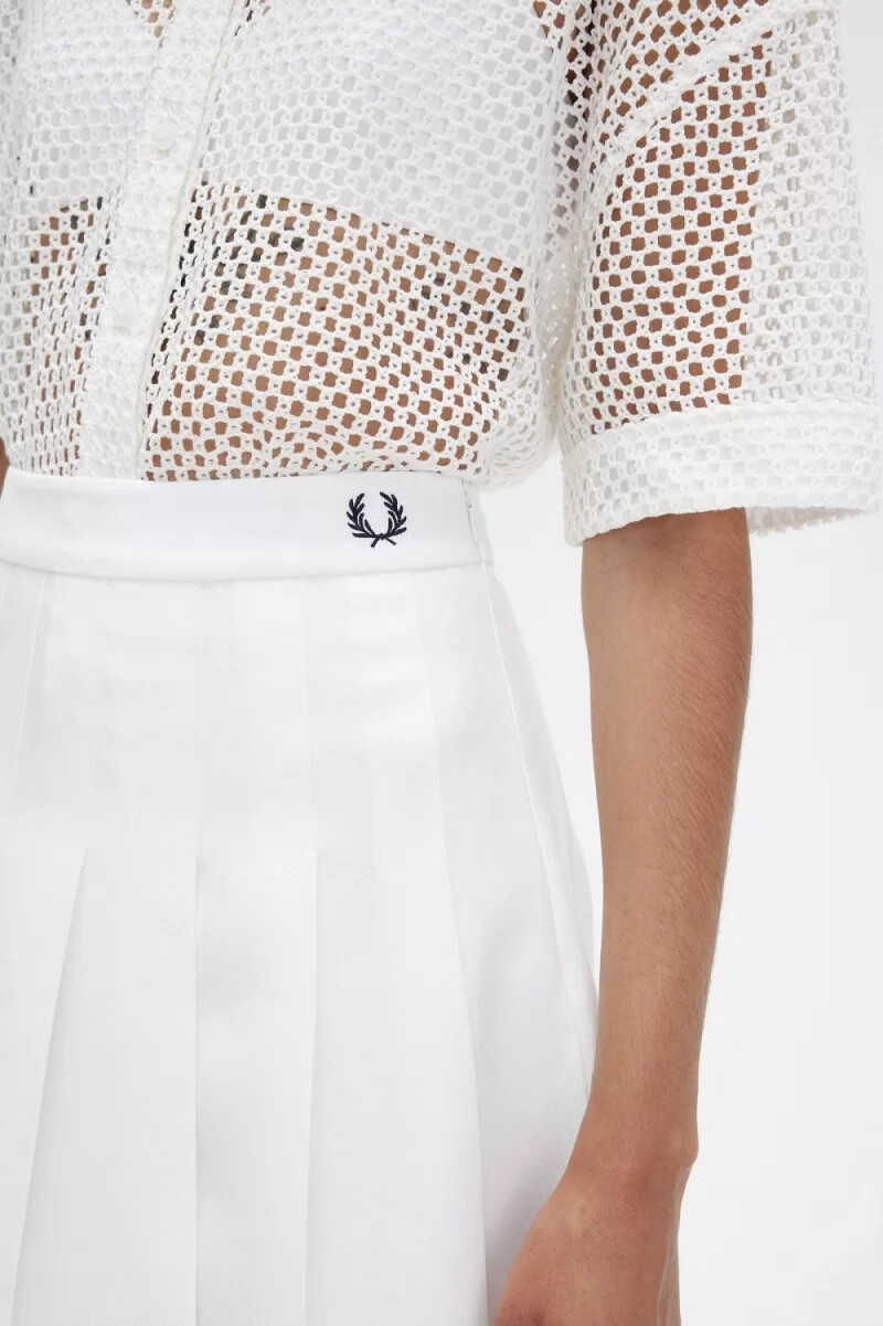 fred perry falten-tennisrock für damen schneewittchen
