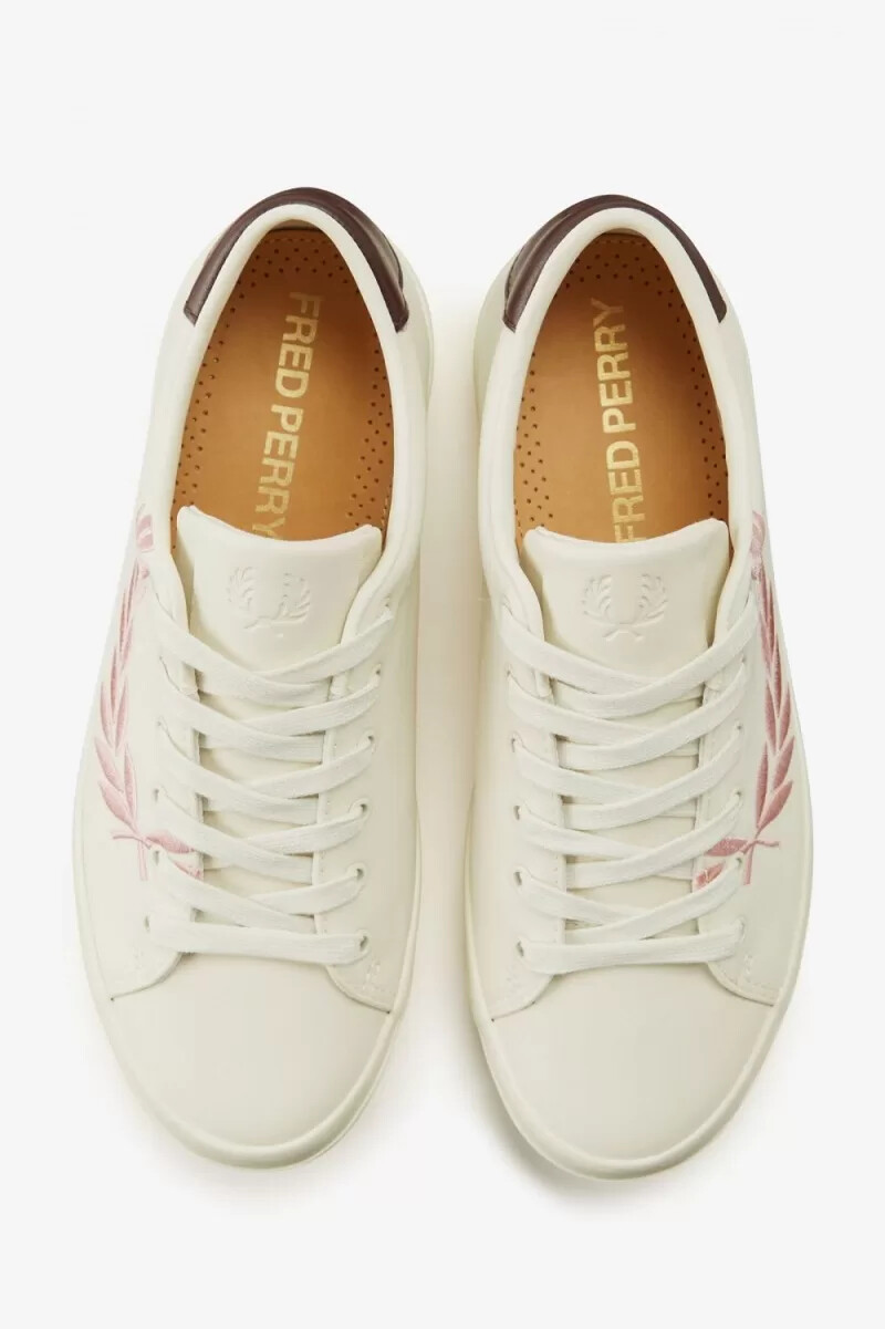 fred perry lottie damen-tennisschuhe beige