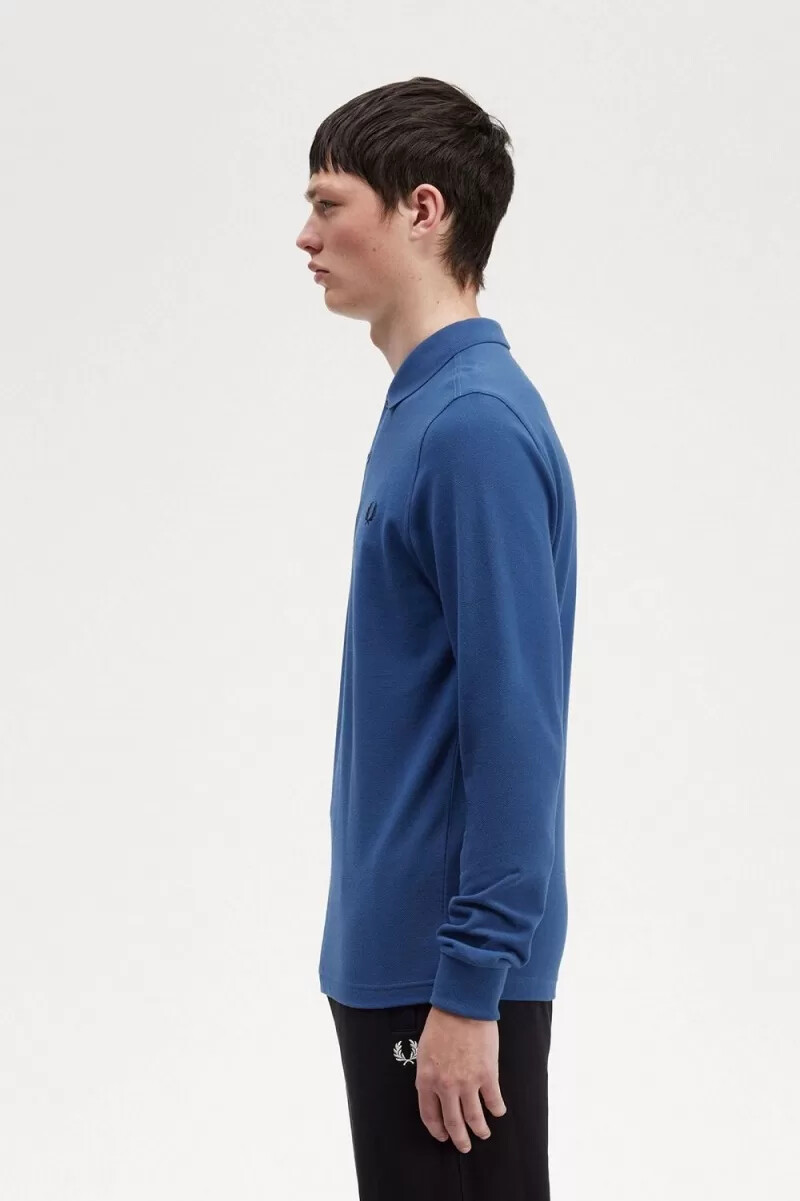 fred perry m6006 herrenhemd mitternachtsblau