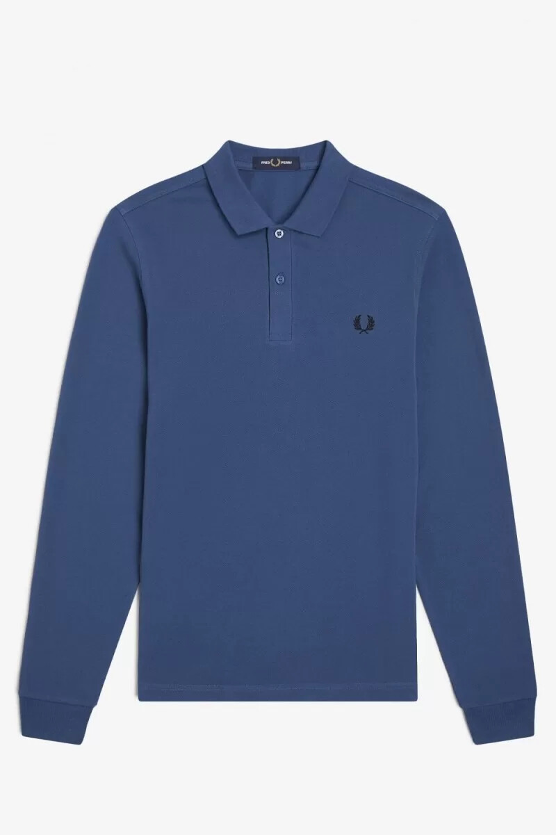 fred perry m6006 herrenhemd mitternachtsblau