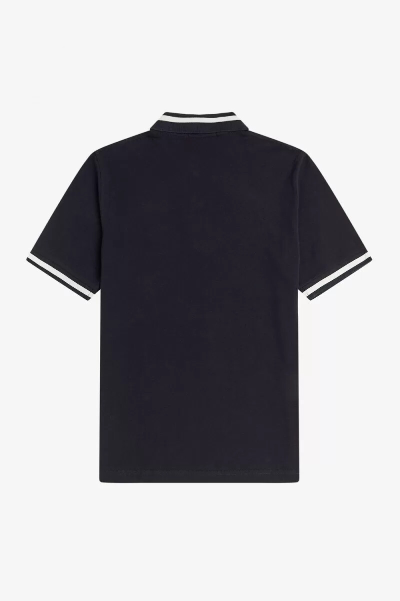 fred perry m2 herrenhemd marineblau schneeweiß