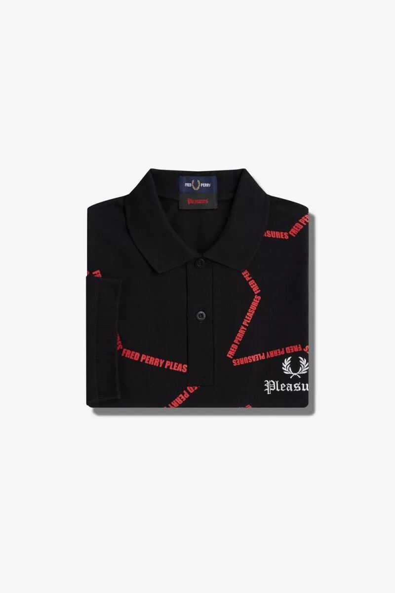 fred perry star herrenhemd schwarz