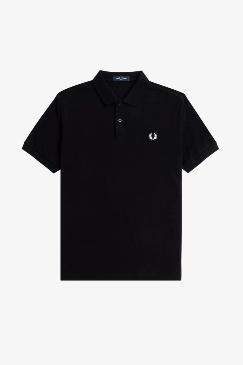 fred perry m6000 herrenhemd schwarz schneeweiß