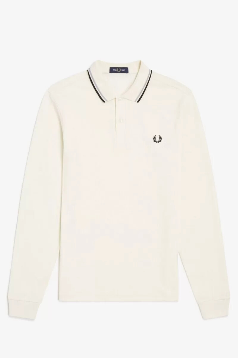 fred perry m3636 herrenhemd beige grau schwarz