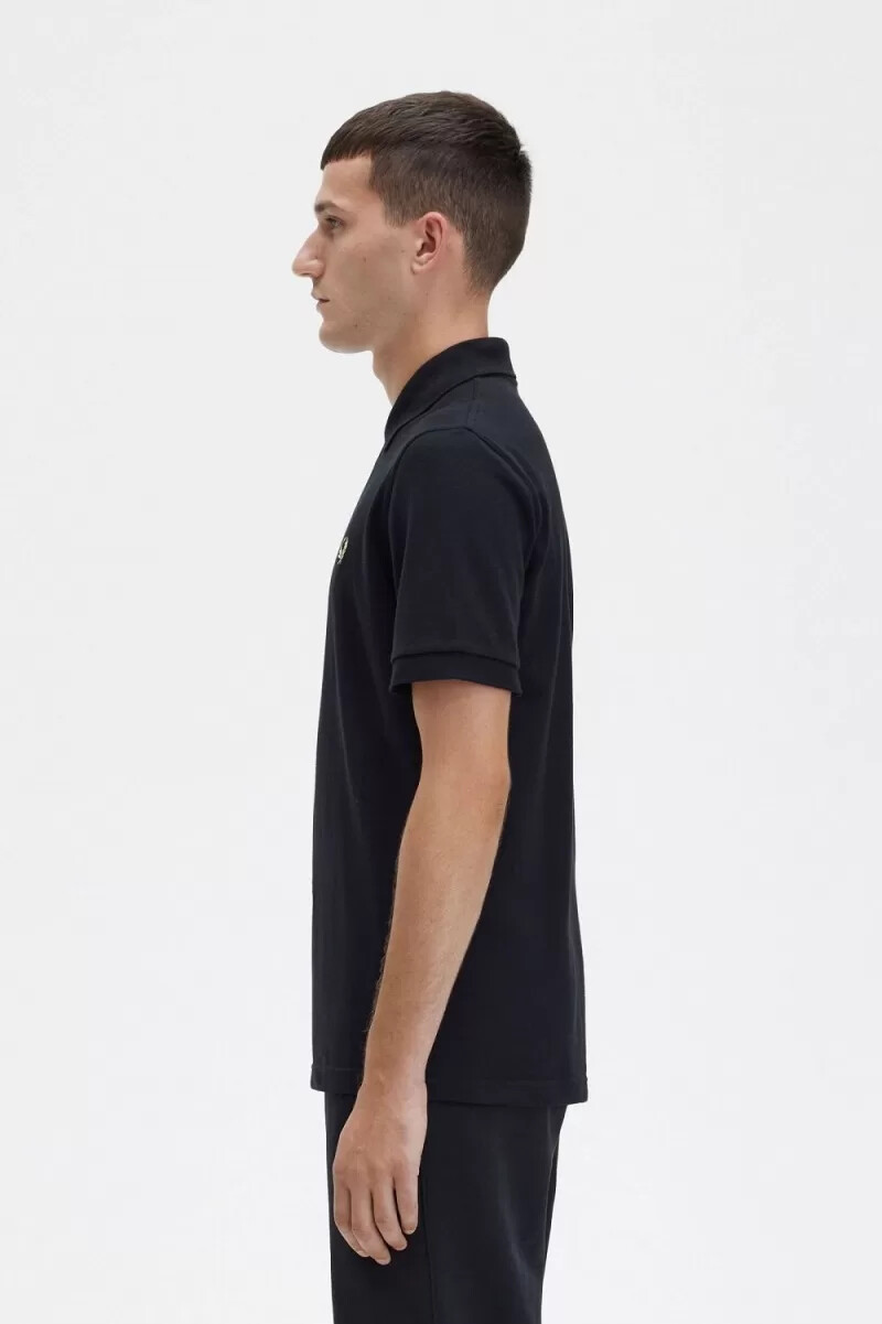 fred perry m3 herrenhemd schwarz champagner