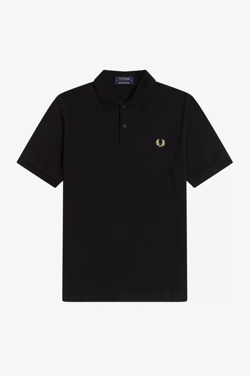 fred perry m3 herrenhemd schwarz champagner