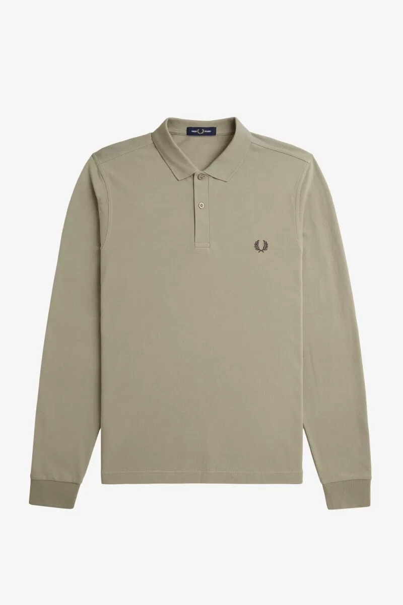 fred perry m6006 herrenhemd warmgrau dunkelrot