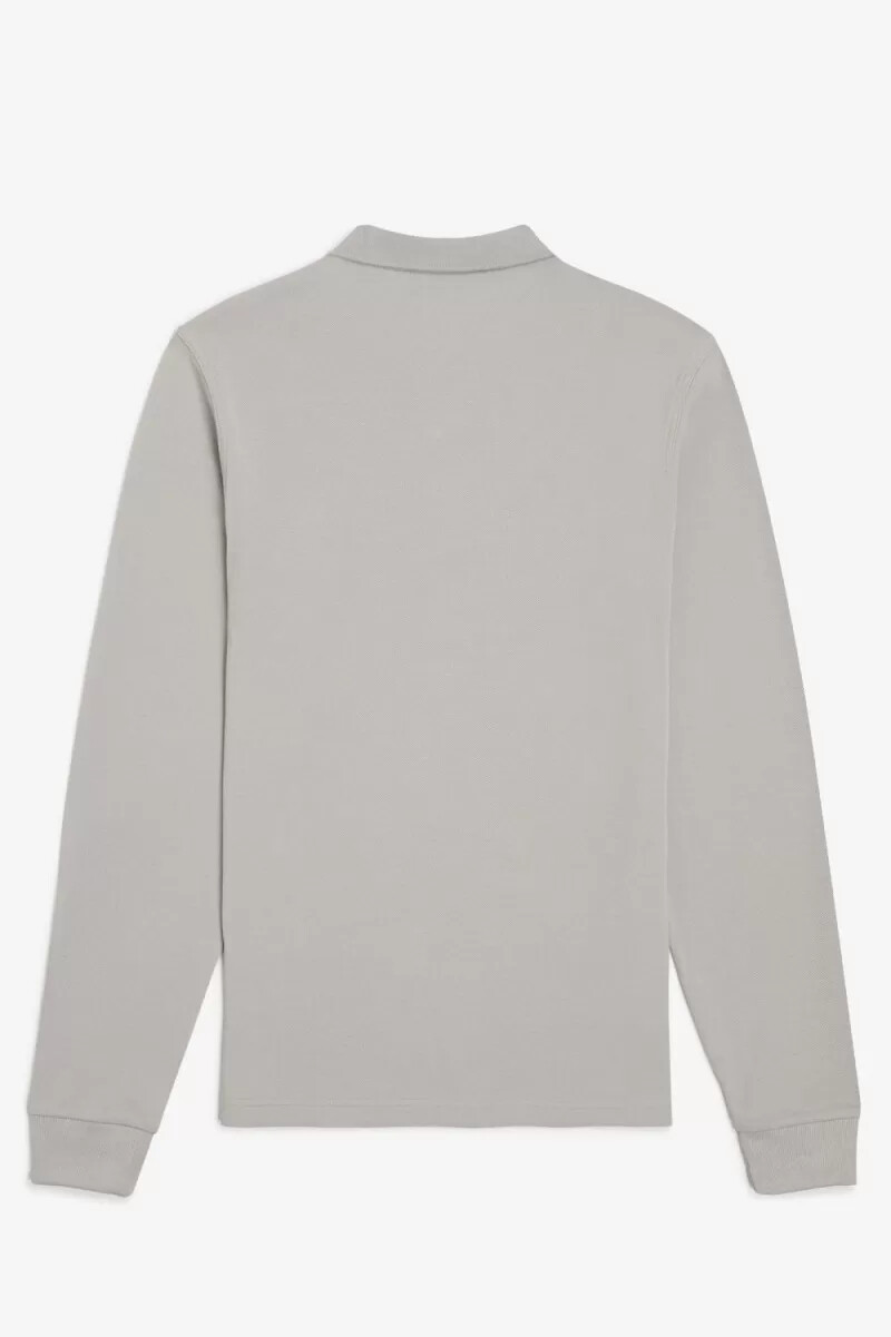 fred perry m6006 herrenhemd grau