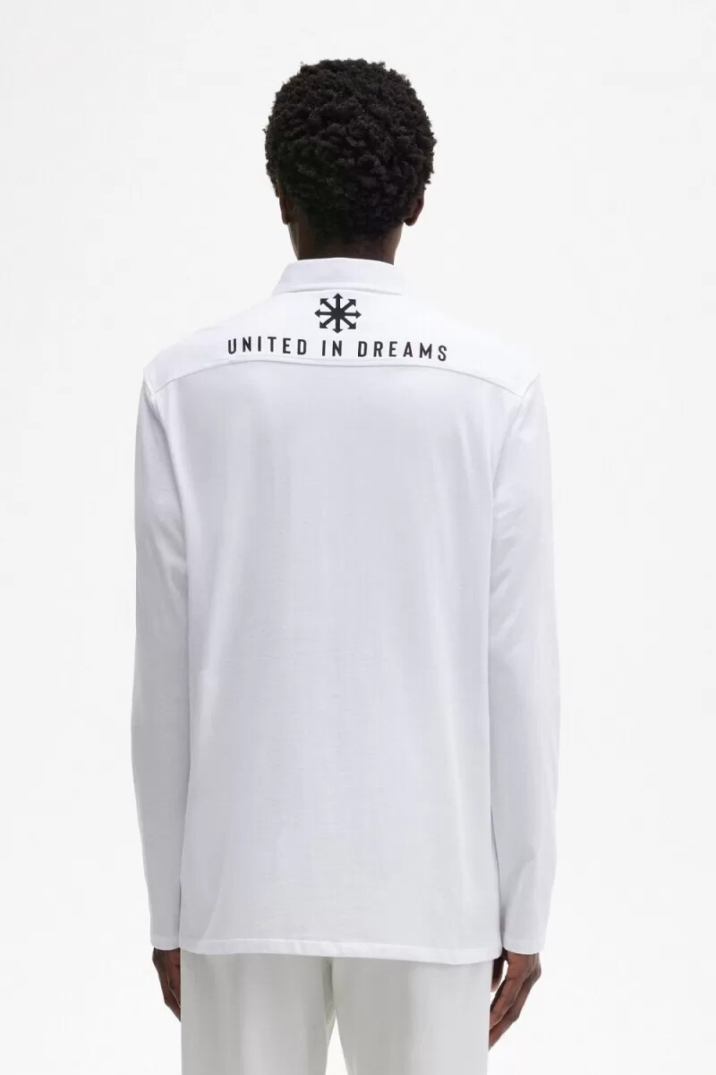 fred perry jersey herrenhemd weiß
