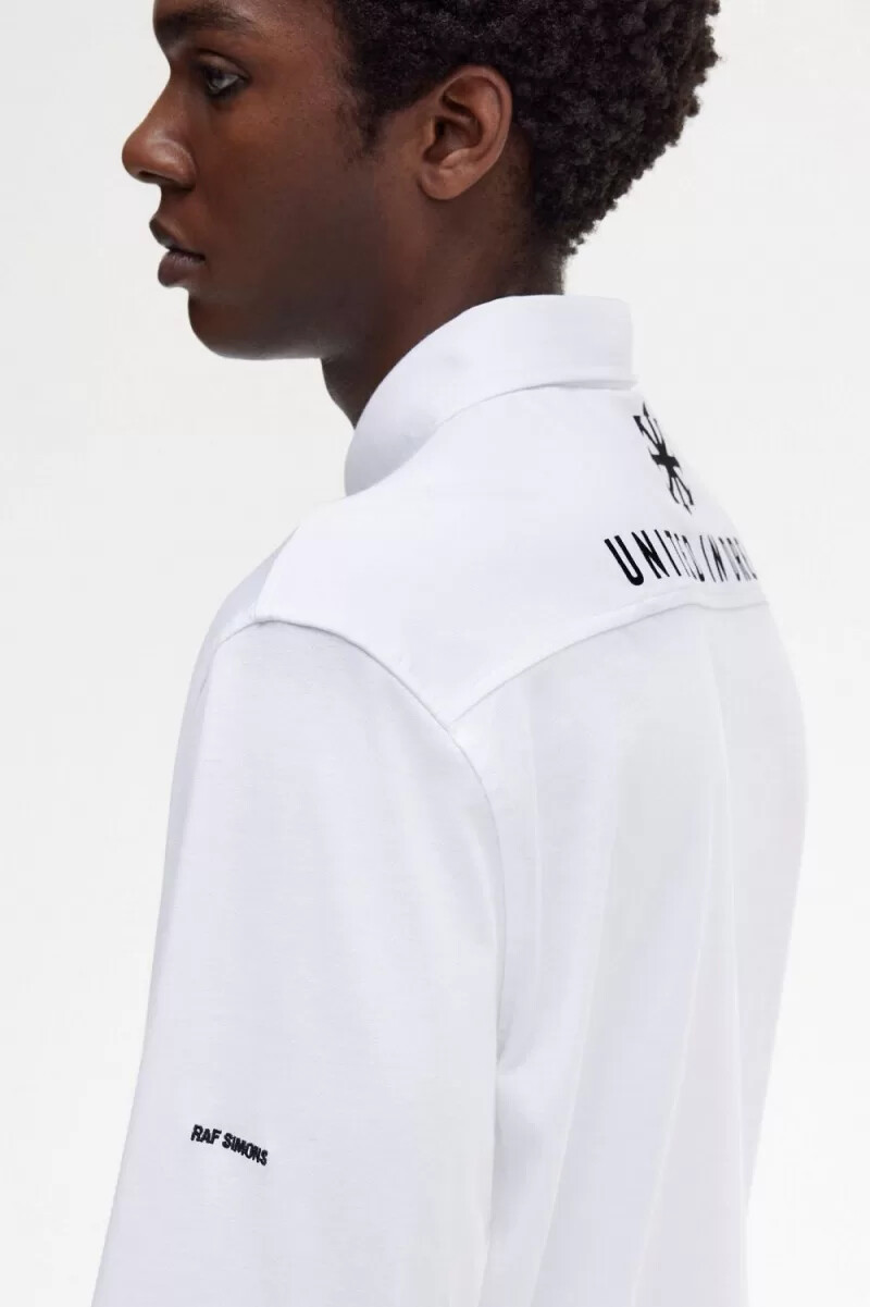 fred perry jersey herrenhemd weiß