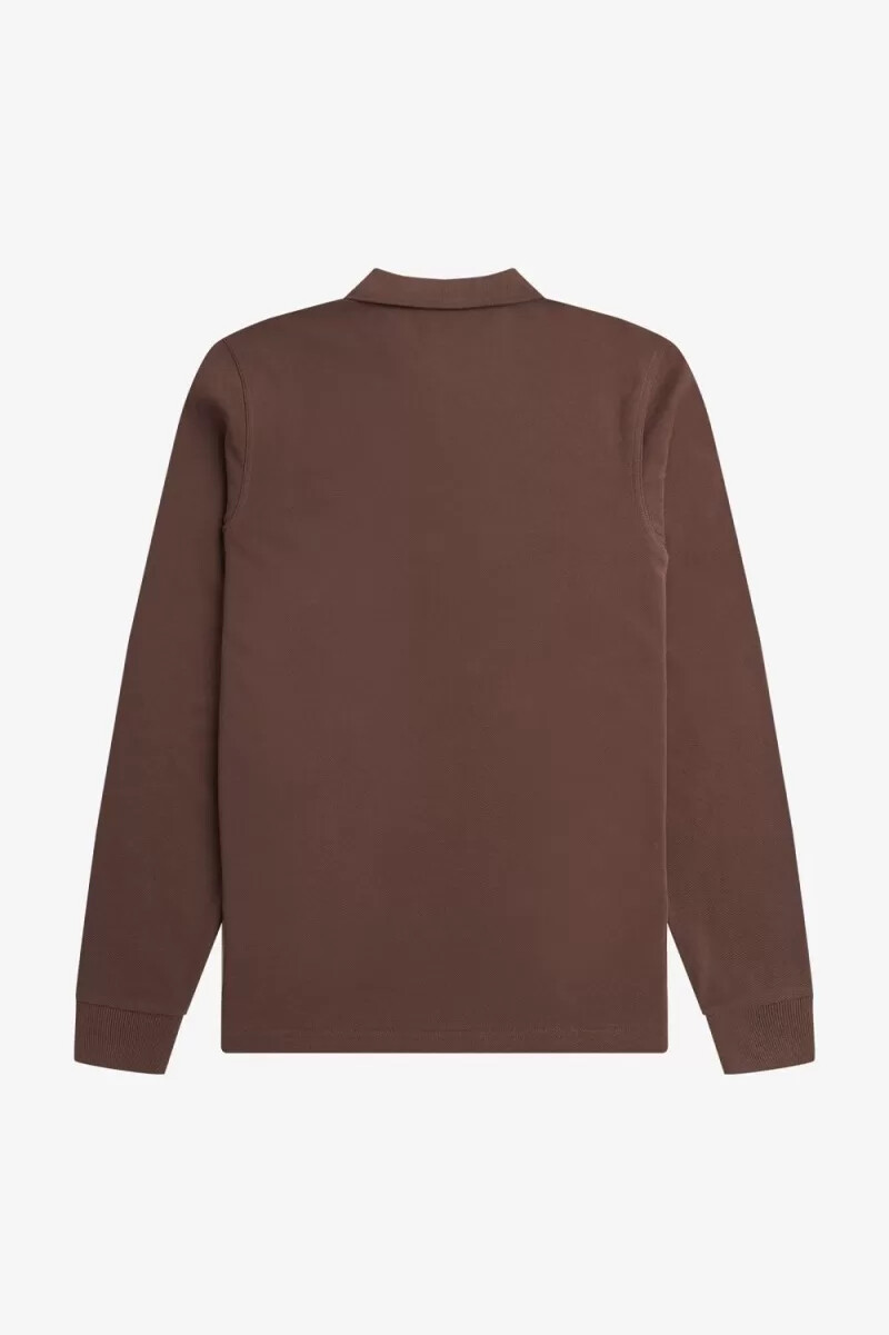 fred perry m6006 herrenhemd dunkelrot warmgrau