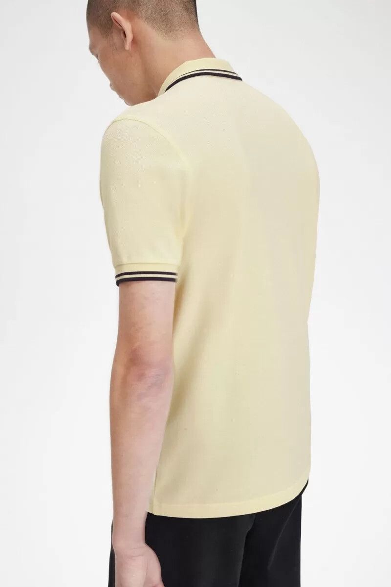 fred perry m3600 herrenhemd aqua cream french navy