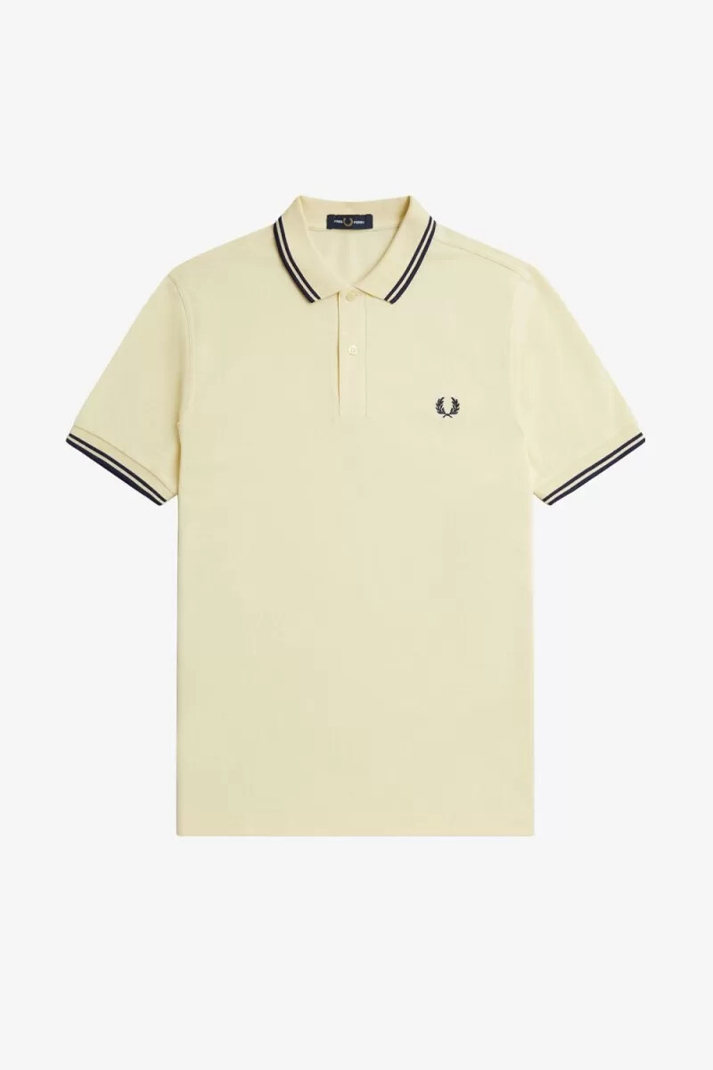 fred perry m3600 herrenhemd aqua cream french navy
