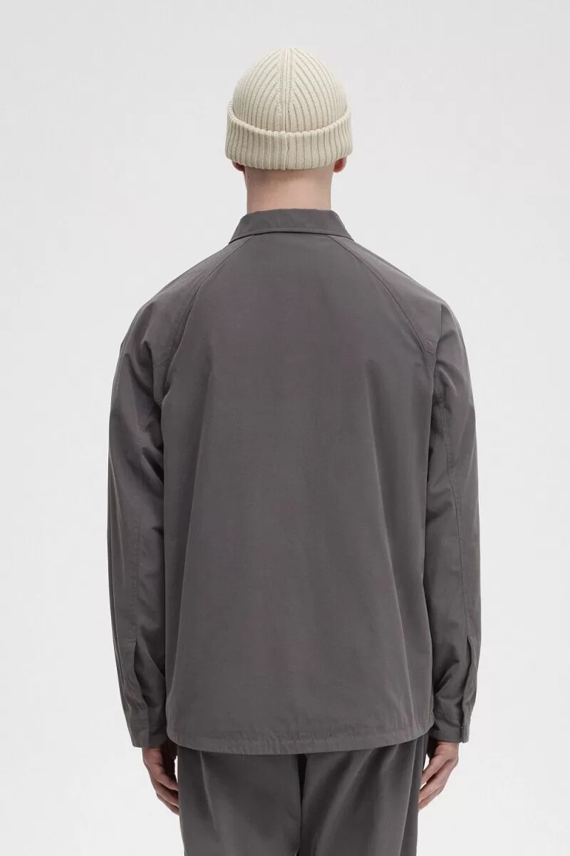 fred perry utility herrenhemd gunmetal
