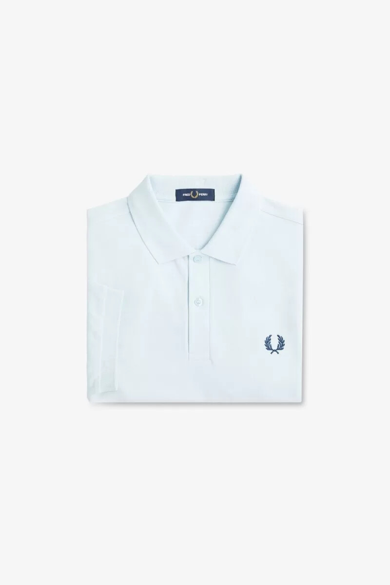 fred perry m6000 herrenhemd hellblau mitternachtsblau