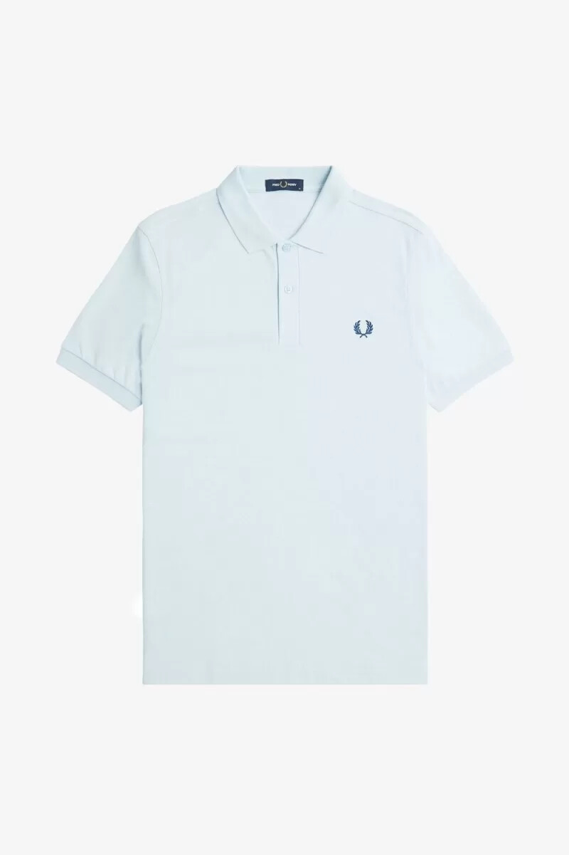 fred perry m6000 herrenhemd hellblau mitternachtsblau