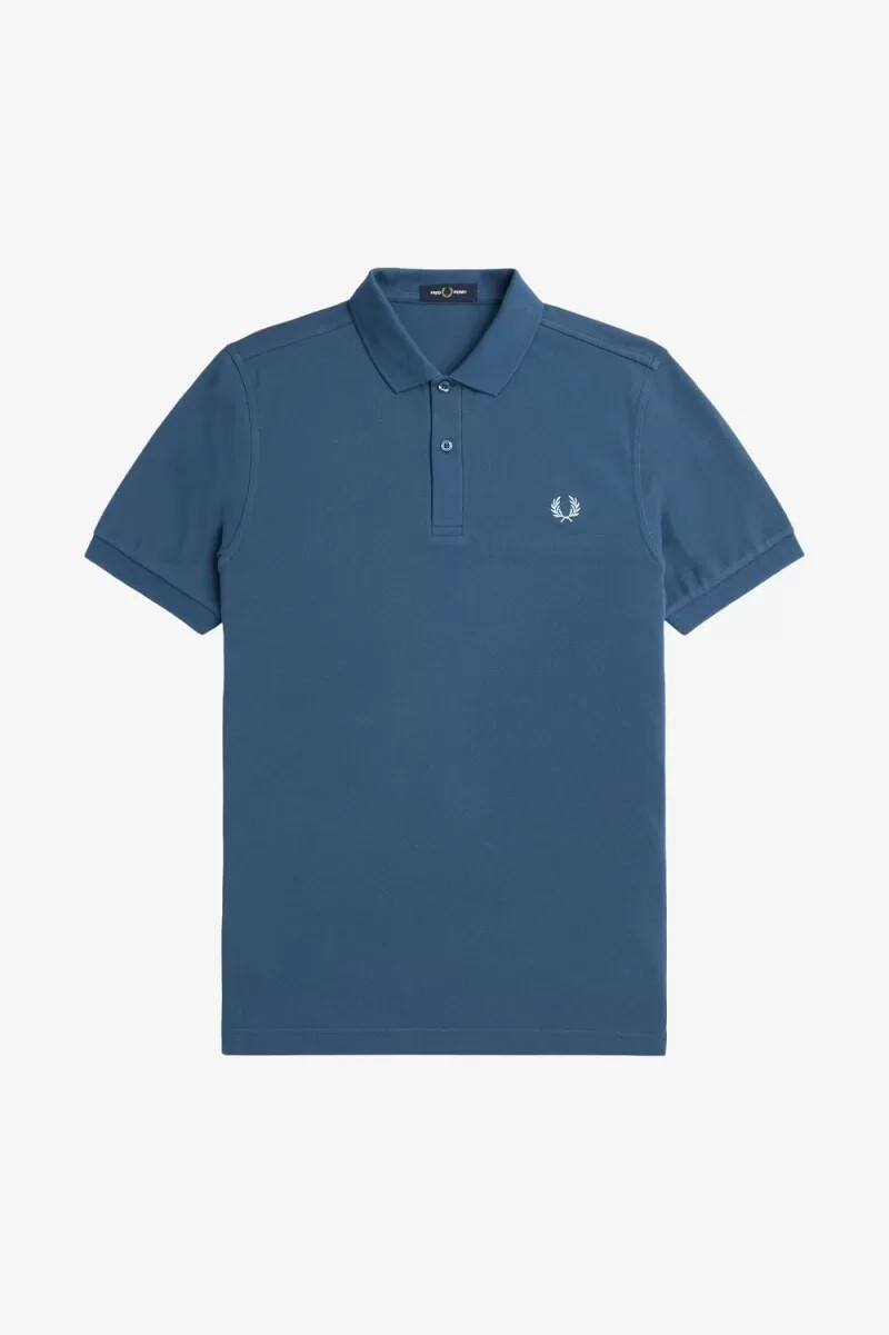 fred perry m6000 herrenhemd mitternachtsblau hellblau