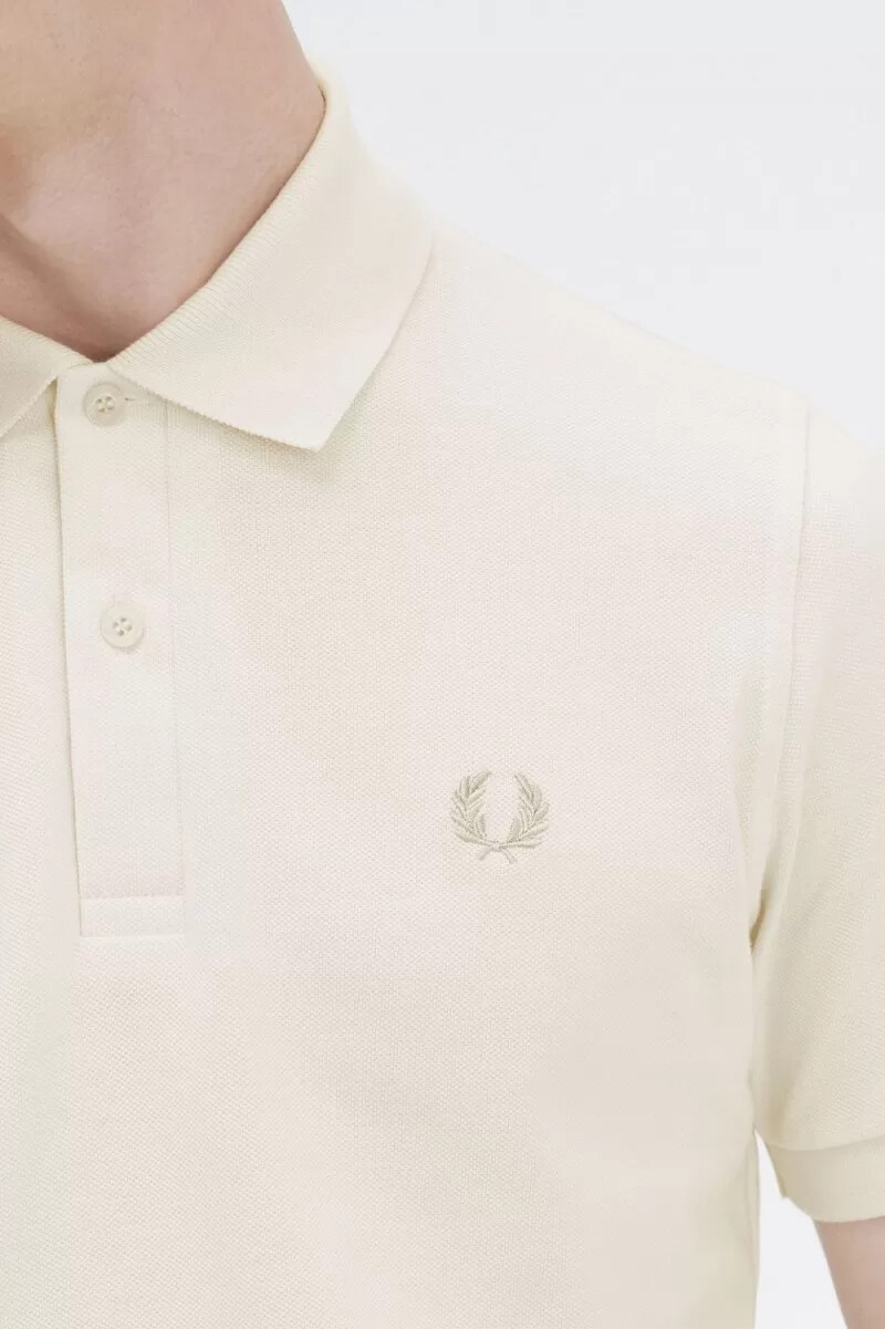 fred perry m3 herrenhemd beige haferflocken