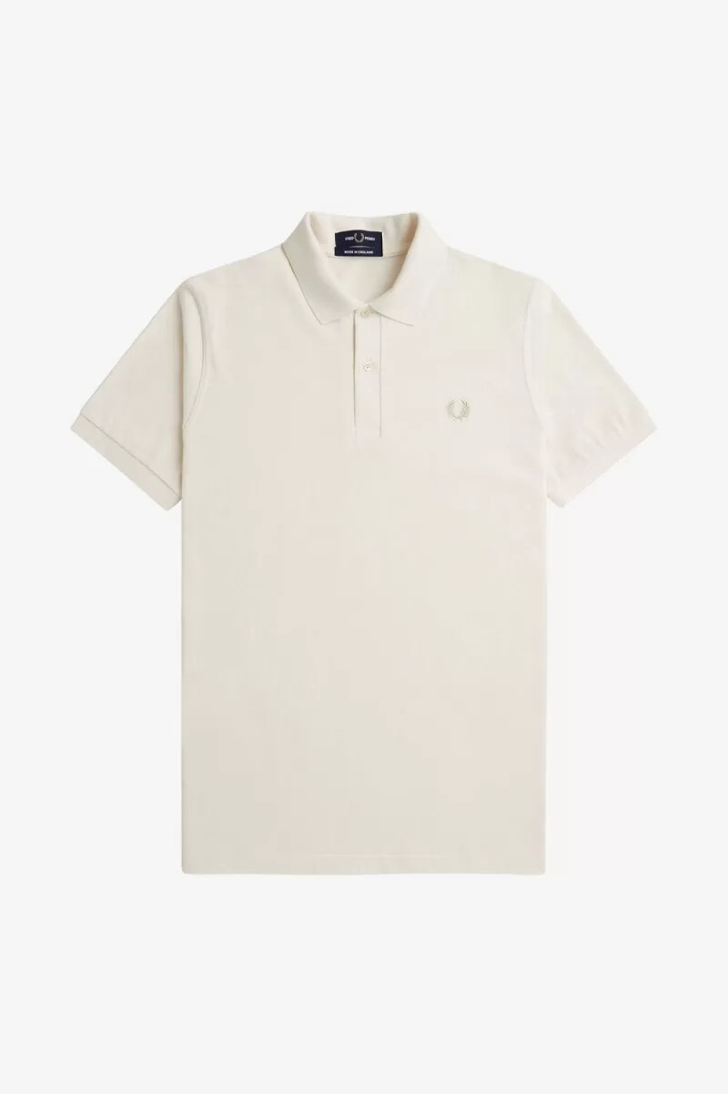 fred perry m3 herrenhemd beige haferflocken