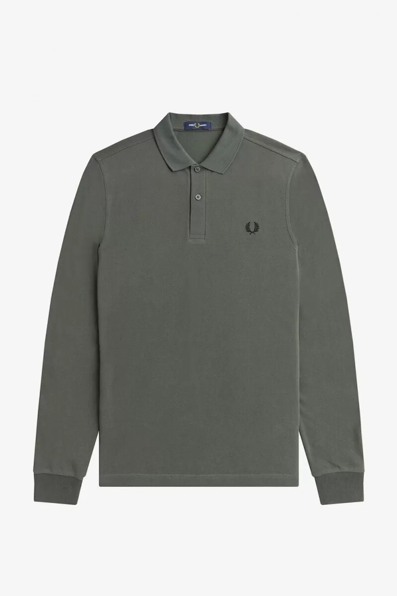 fred perry m6006 herrenhemd feldgrün
