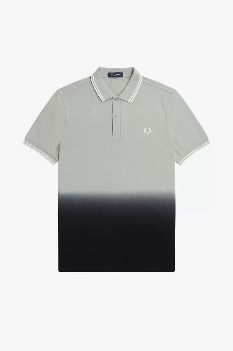 fred perry ombre herrenhemd grau