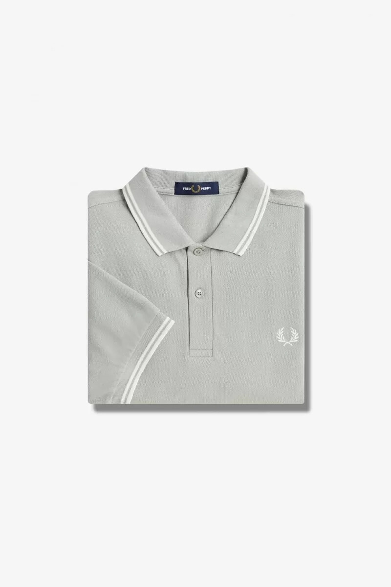 fred perry ombre herrenhemd grau