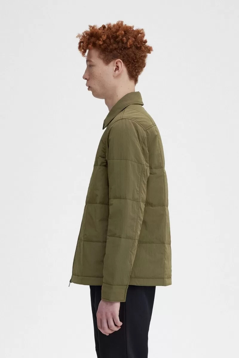 fred perry stepphemd für herren uniformgrün