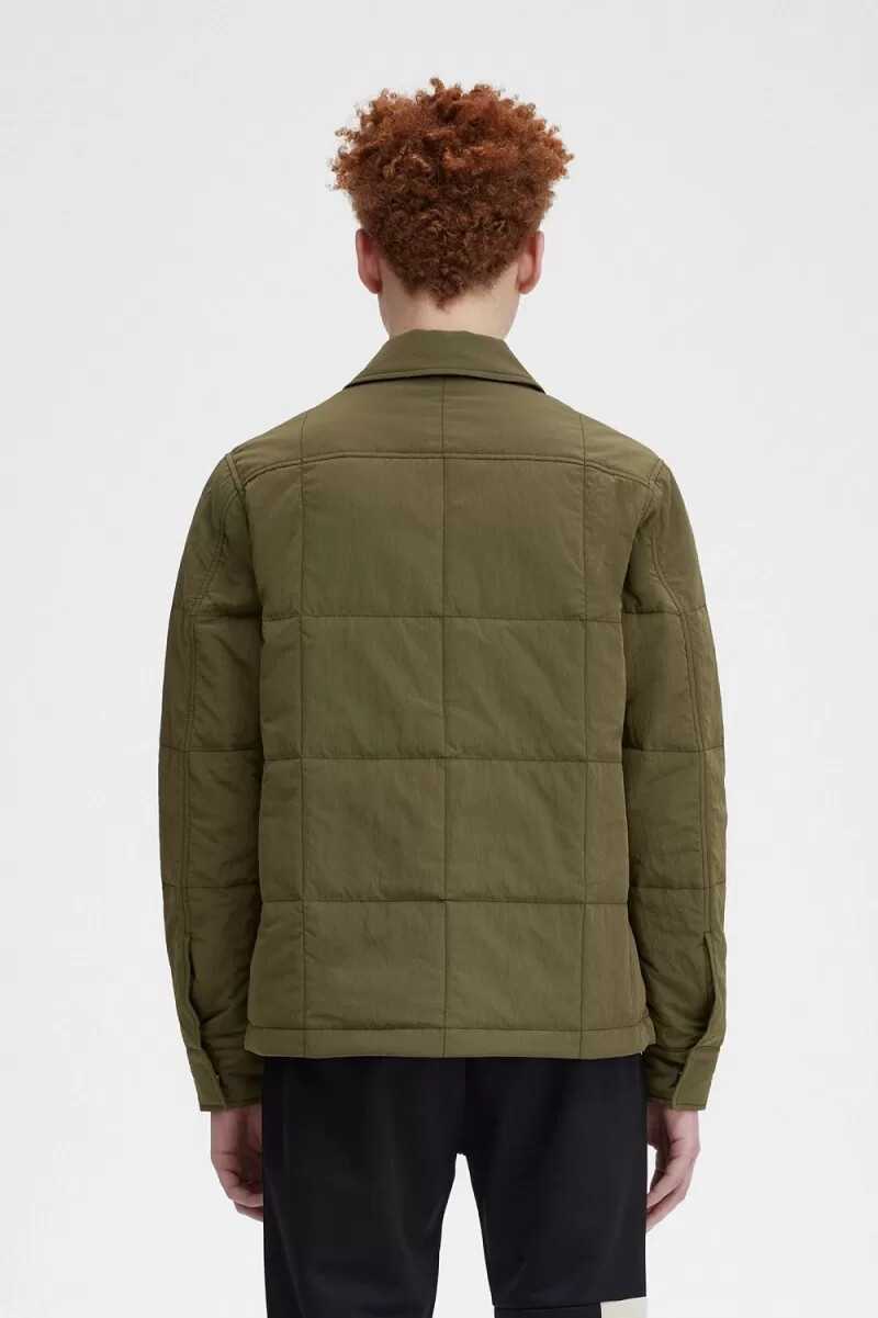 fred perry stepphemd für herren uniformgrün