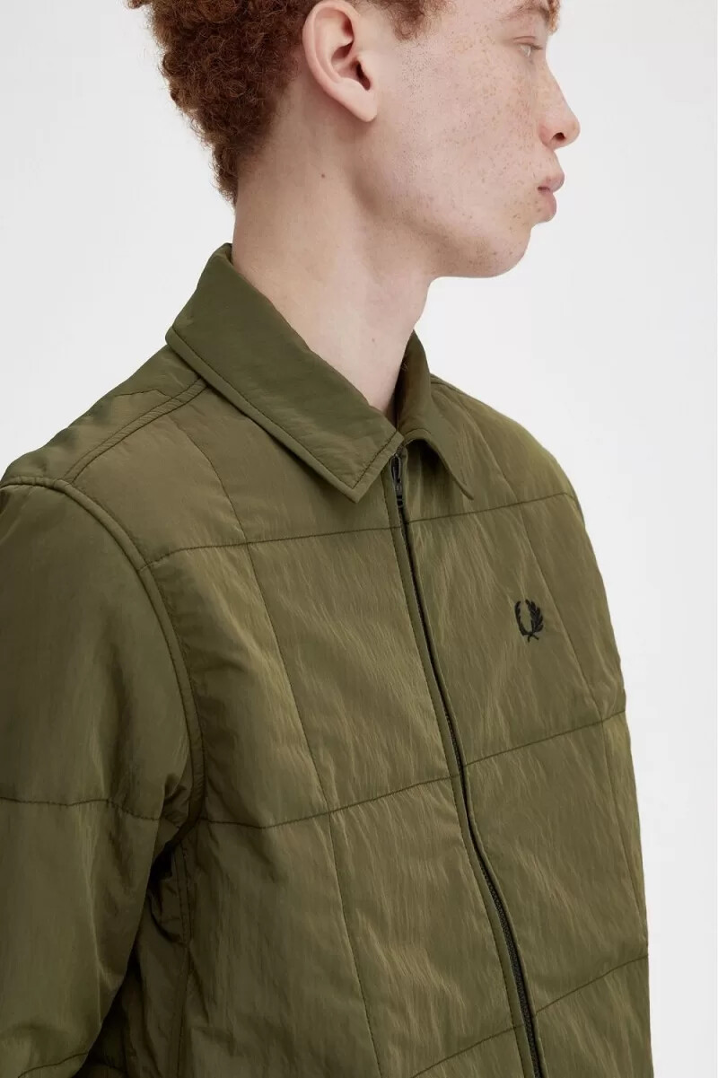 fred perry stepphemd für herren uniformgrün