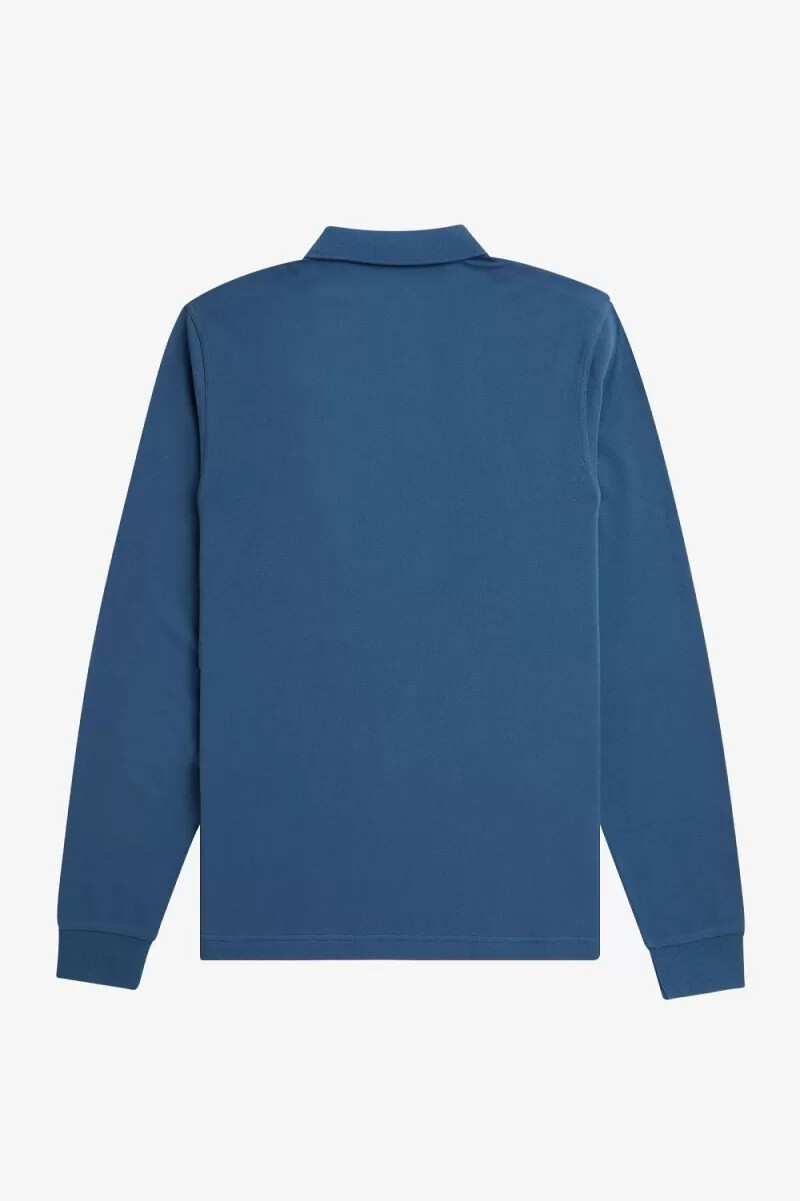 fred perry m6006 herrenhemd mitternachtsblau hellblau