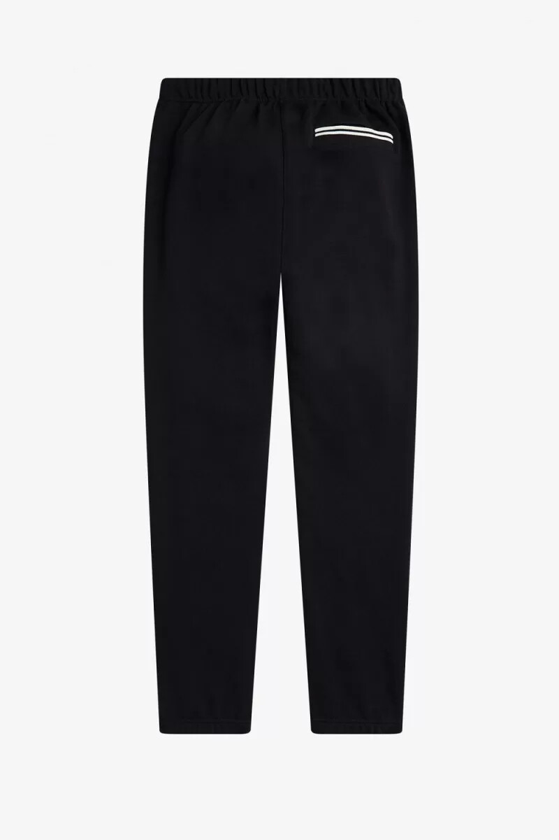 fred perry loopback sweat herrenhose schwarz