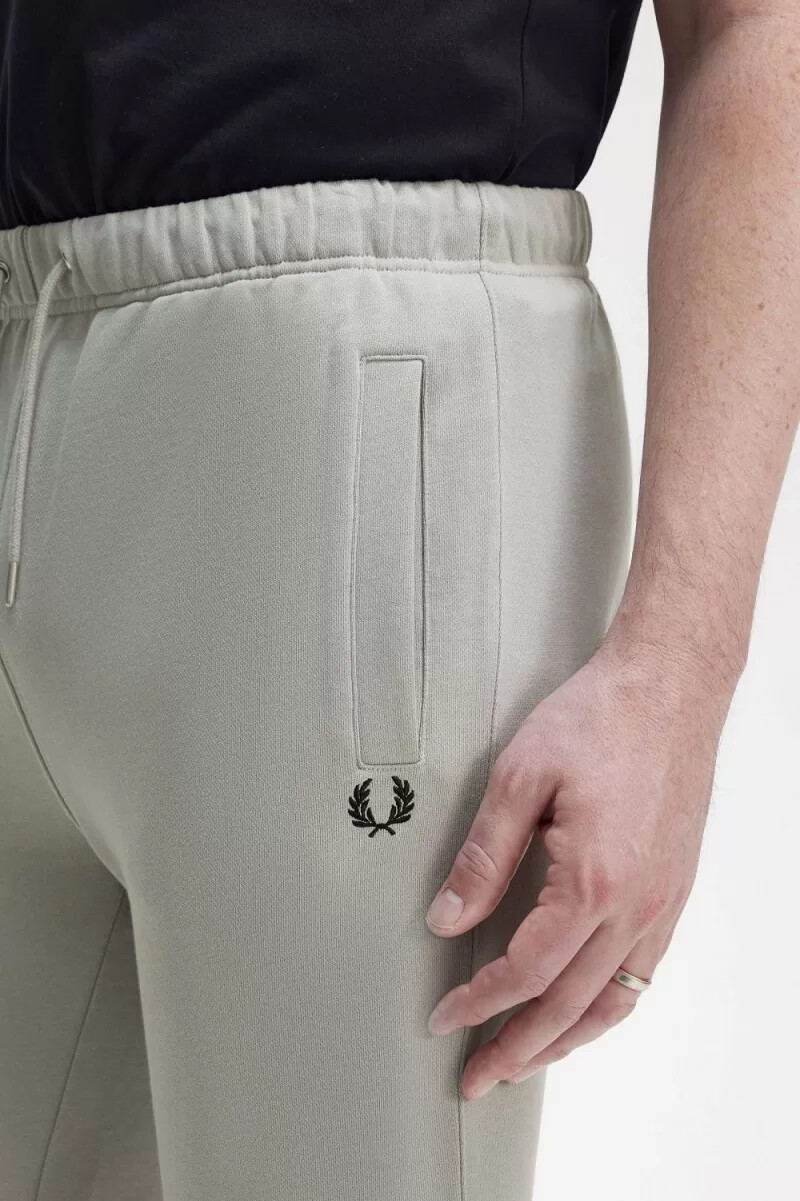 fred perry loopback sweat herrenhose grau