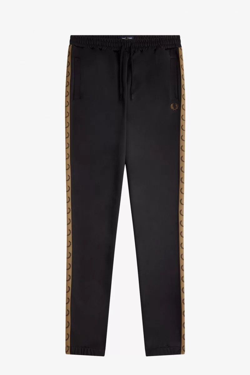 fred perry trainingshose für herren schwarzbraun