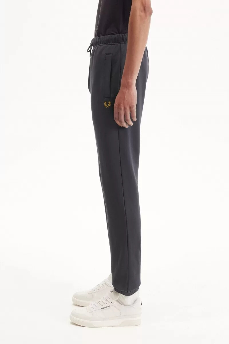 fred perry loopback sweat herrenhose anchor grey dark coffee